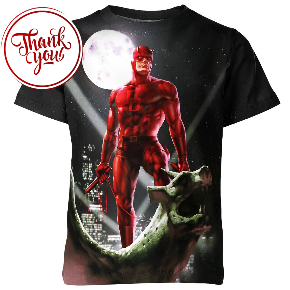 The Blind Hero Daredevil 3D Print Unisex T-Shirt