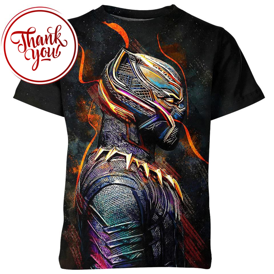 T'Challa Black Panther 3D Print Unisex T-Shirt