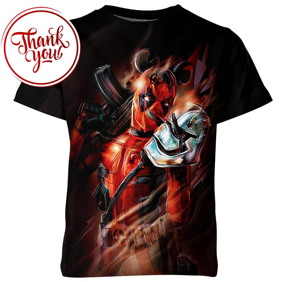 Deadpool x Star Wars 3D Print Unisex T-Shirt