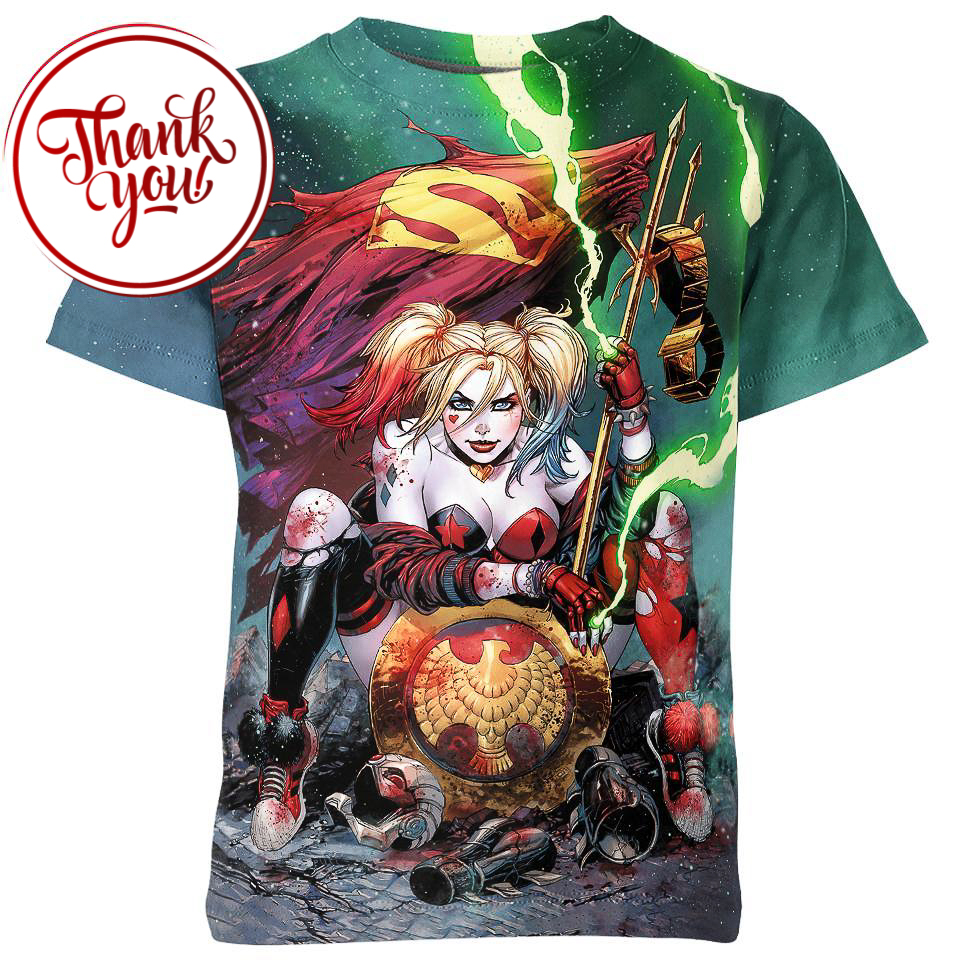 The Result of Harley Quinn 3D Print Unisex T-Shirt