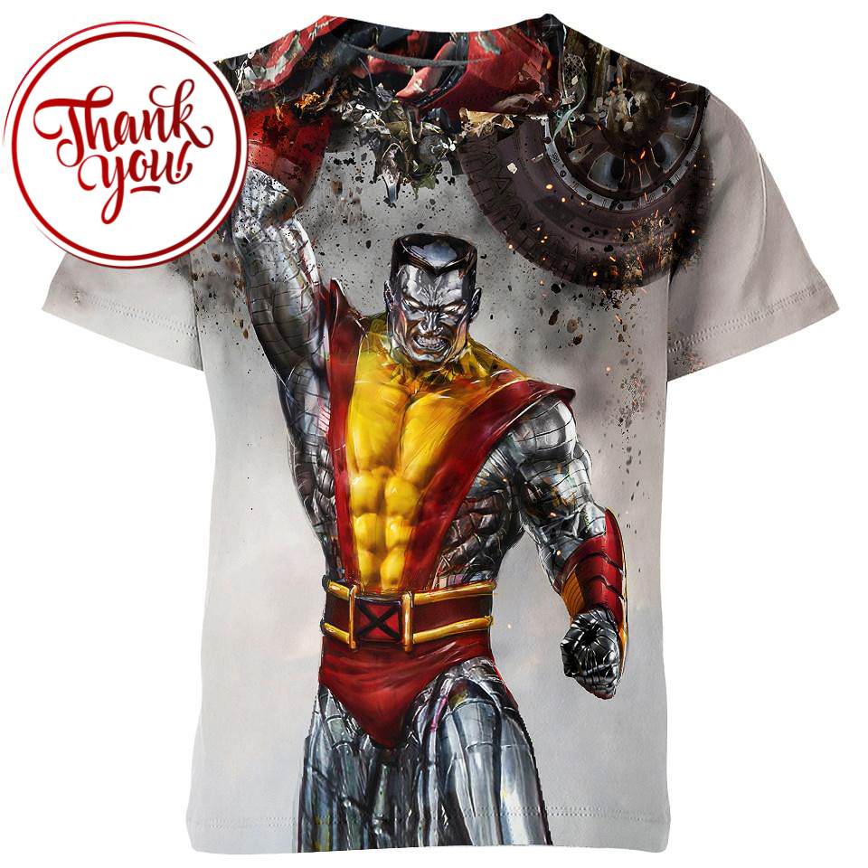 Colossus Metallic Hero Marvel 3D Print Unisex T-Shirt