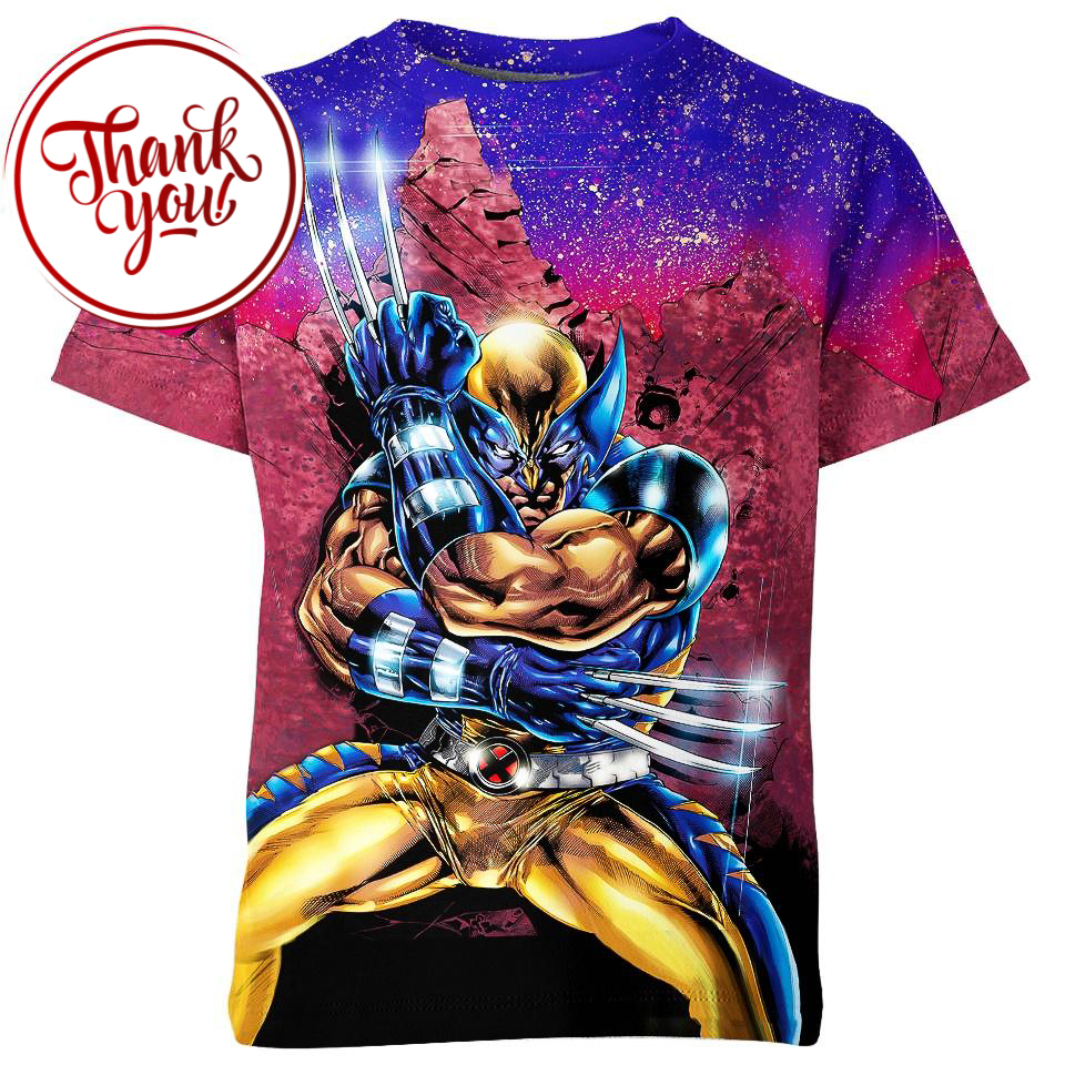 Marvel Logan - Wolverine 3D Print Unisex T-Shirt