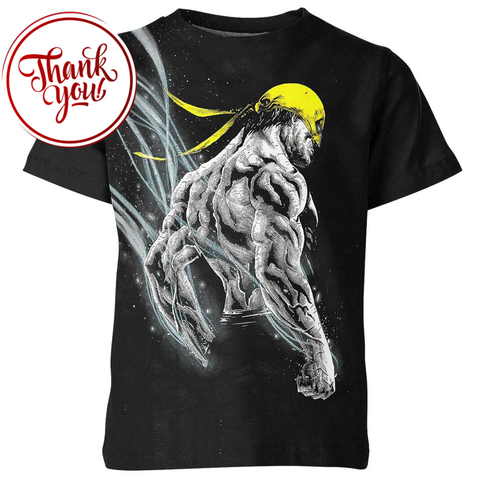 The Street Hero Iron Fist 3D Print Unisex T-Shirt