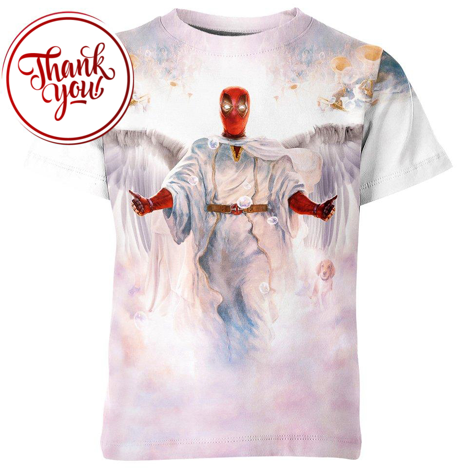 Superhero In The Heaven - Deadpool 3D Print Unisex T-Shirt