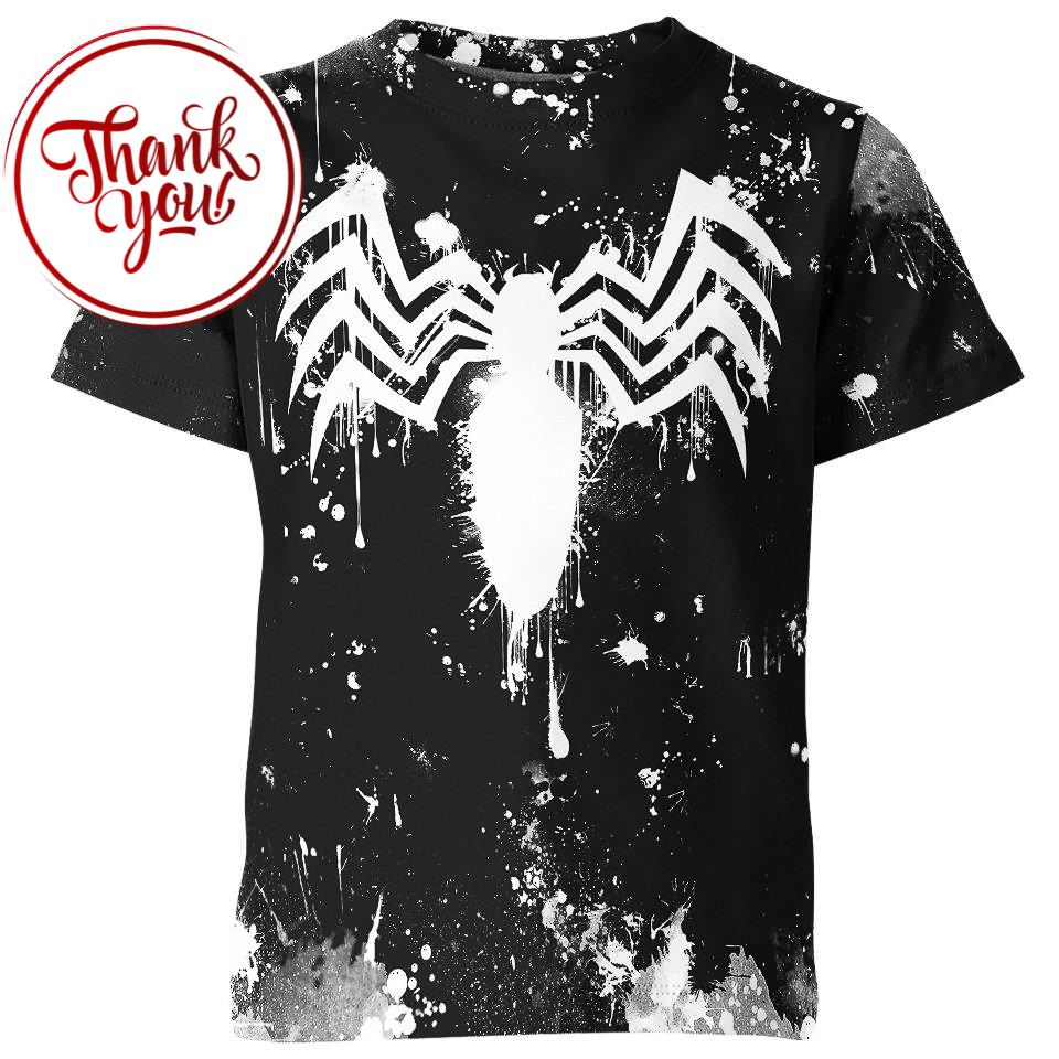 Black Spider Man 3D Print Unisex T-Shirt