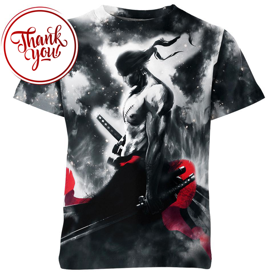 Samurai Zoro 3D Print Unisex T-Shirt
