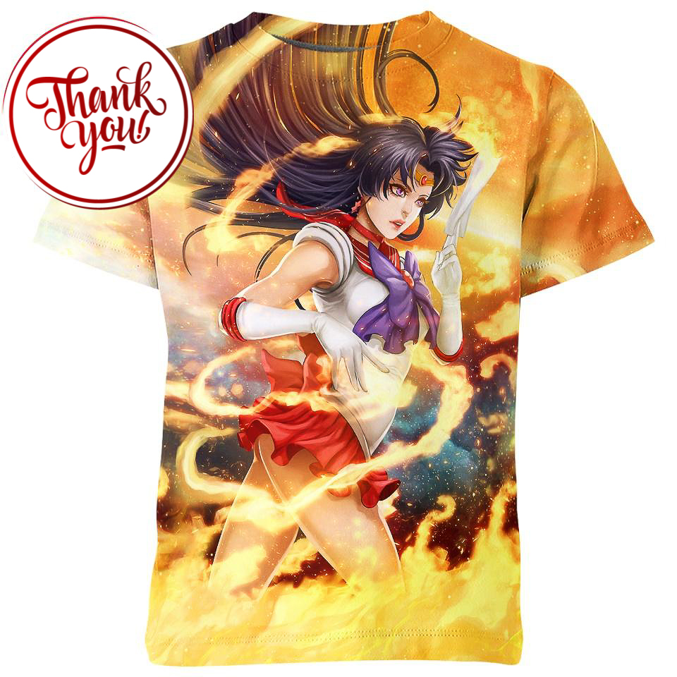 Fantasy Sailor Mars - Sailor Moon 3D Print Unisex T-Shirt