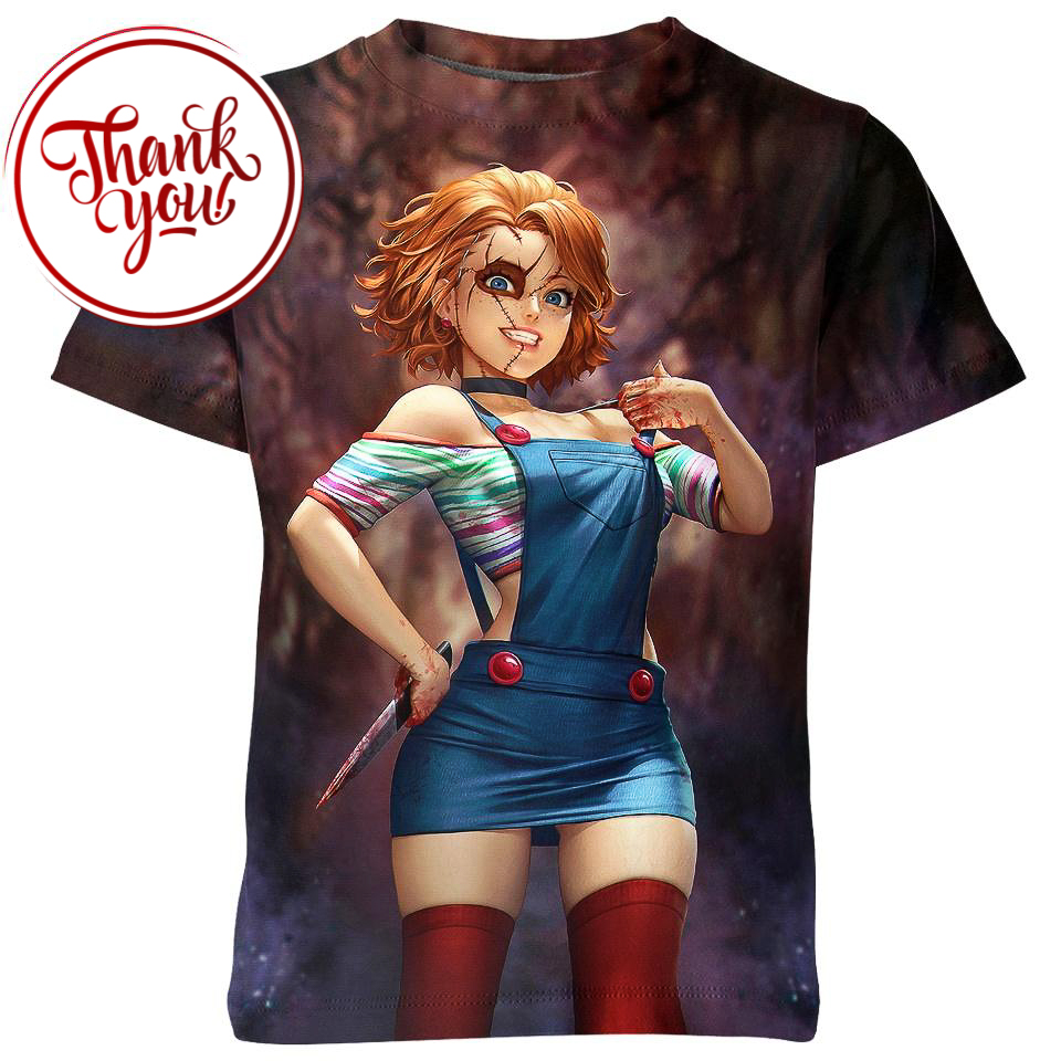 Female Chucky 3D Print Unisex T-Shirt