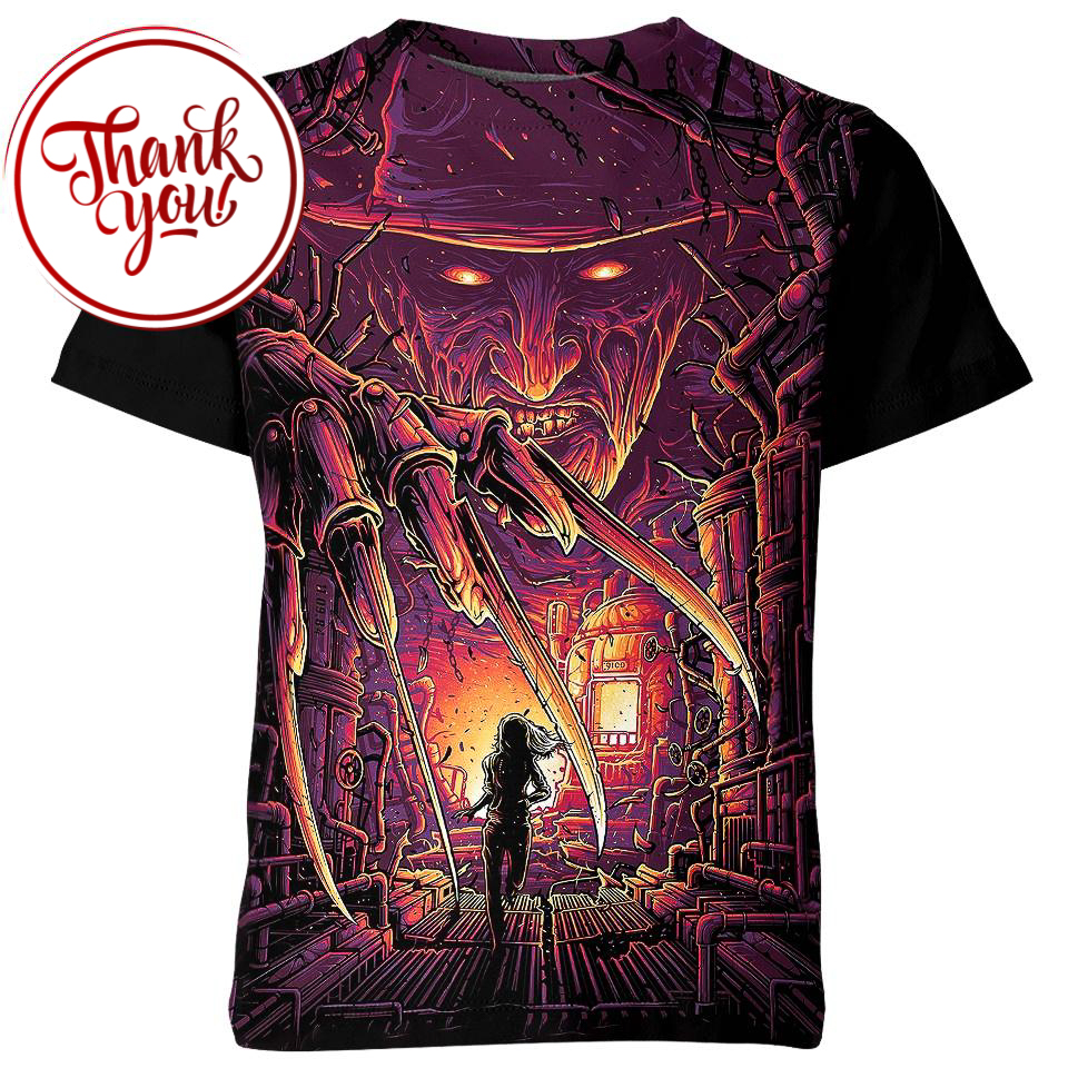 Devil's Claws Freddy Krueger 3D Print Unisex T-Shirt