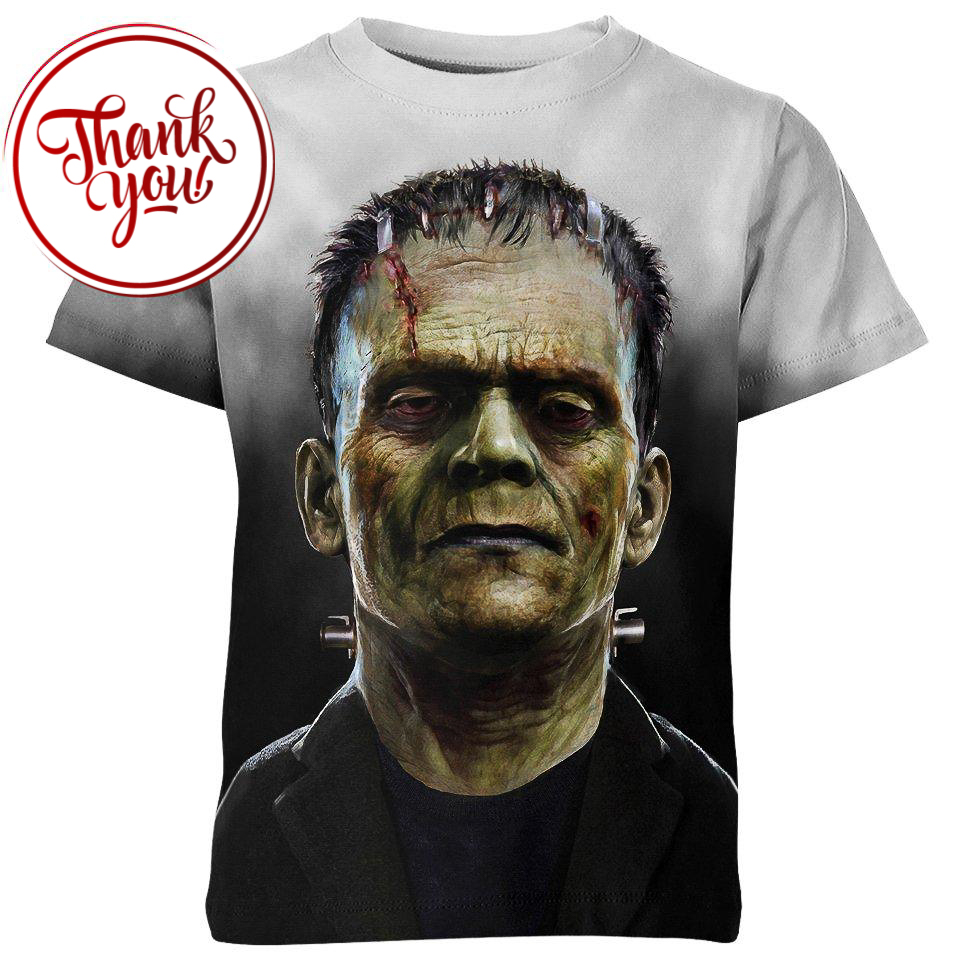 Frankenstein's Monster - Horror Movies 3D Print Unisex T-Shirt