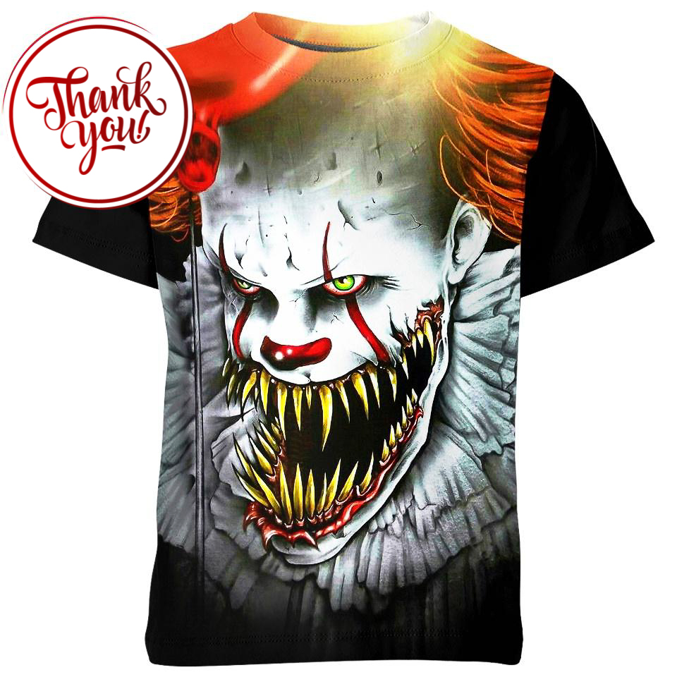 Mouth Pennywise 3D Print Unisex T-Shirt