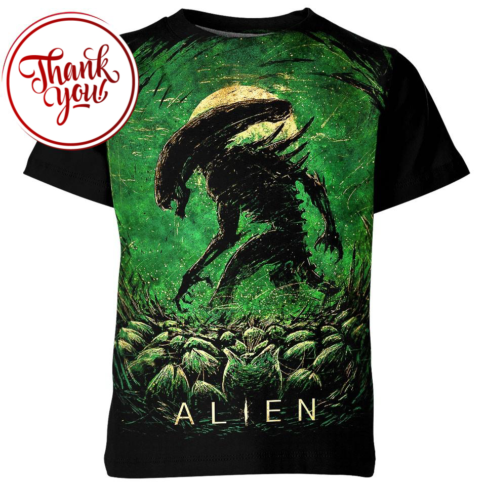 Cave of Alien 3D Print Unisex T-Shirt