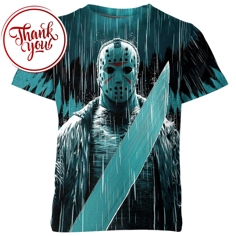 Under The Rain - Jason Voorhees 3D Print Unisex T-Shirt