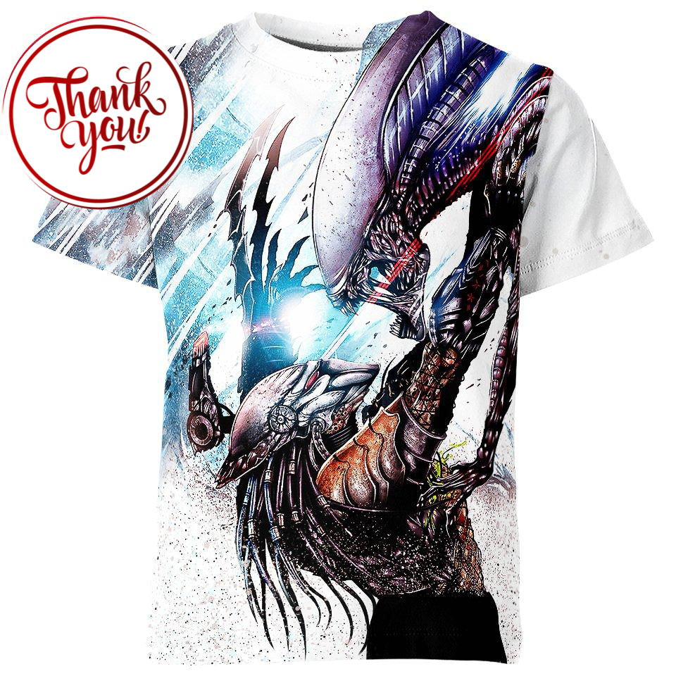 Predator vs Alien 3D Print Unisex T-Shirt