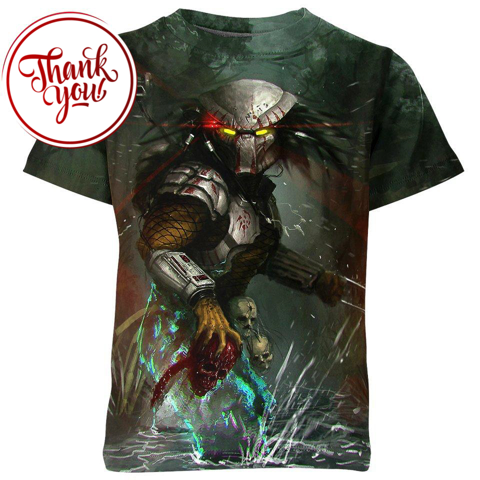 Demon Laser Predator 3D Print Unisex T-Shirt