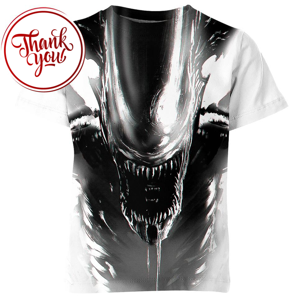 Badass Alien 3D Print Unisex T-Shirt