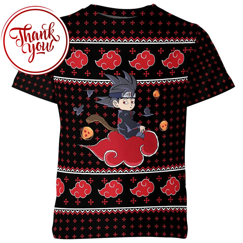 Akatsuki Cloud of Goku 3D Print Unisex T-Shirt