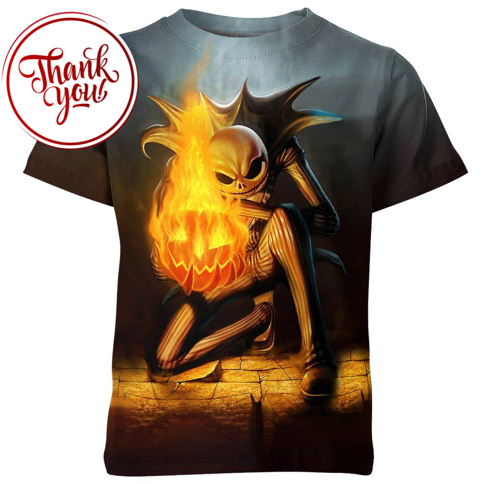 The Masters Of Fright Jack Skellington 3D Print Unisex T-Shirt