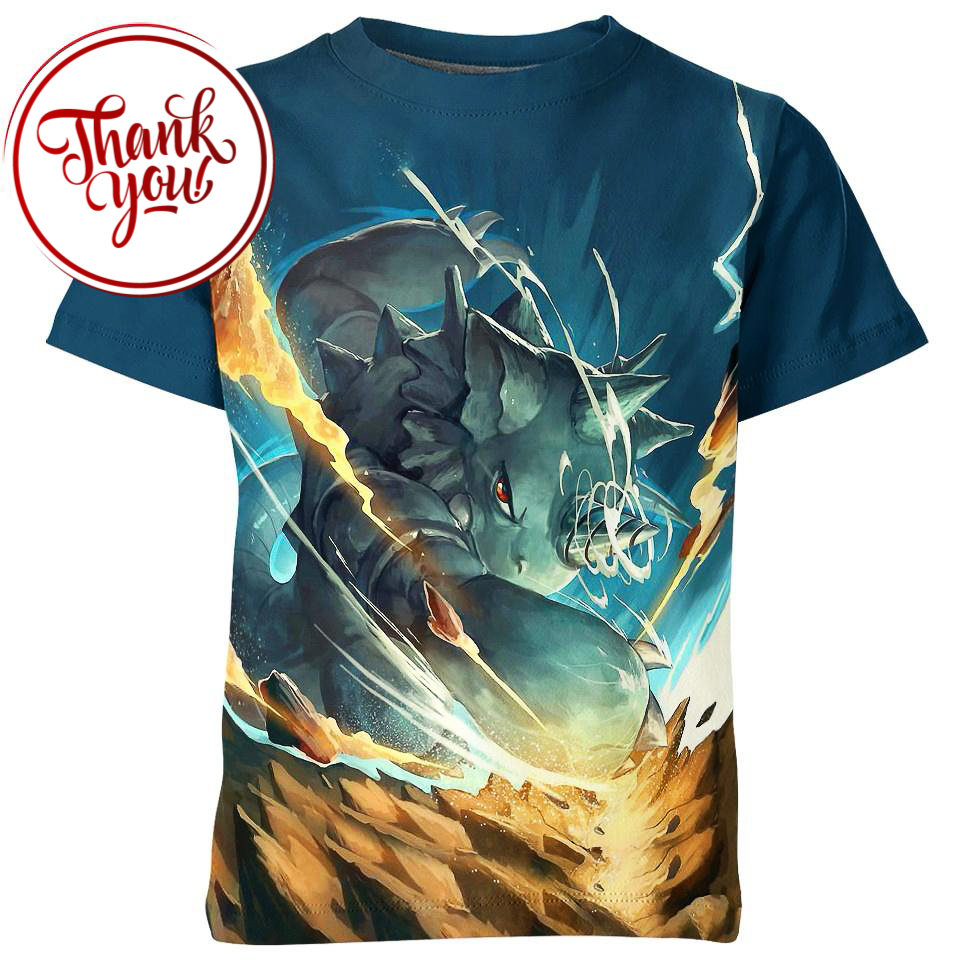 Rhydon Pokemon 3D Print Unisex T-Shirt