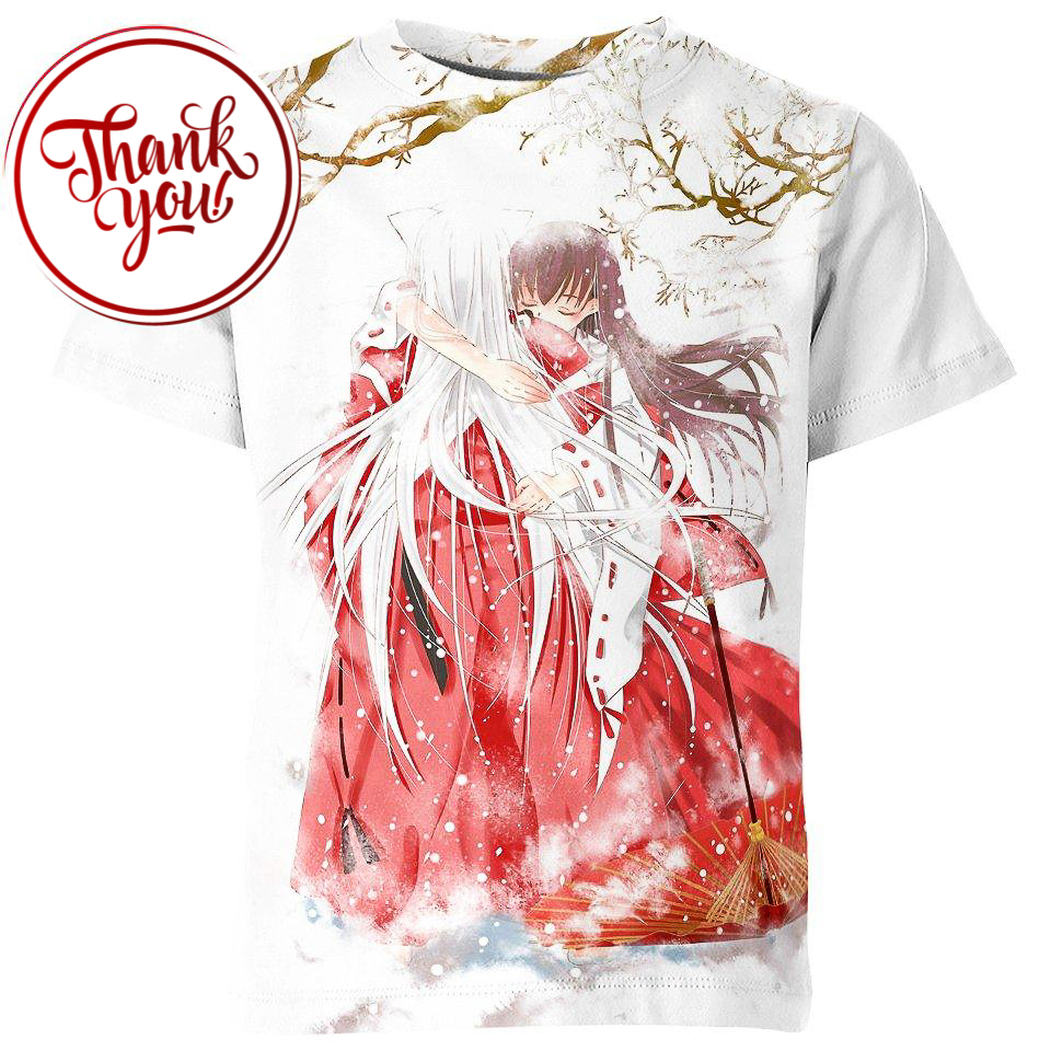 Kagome And Inuyasha 3D Print Unisex T-Shirt