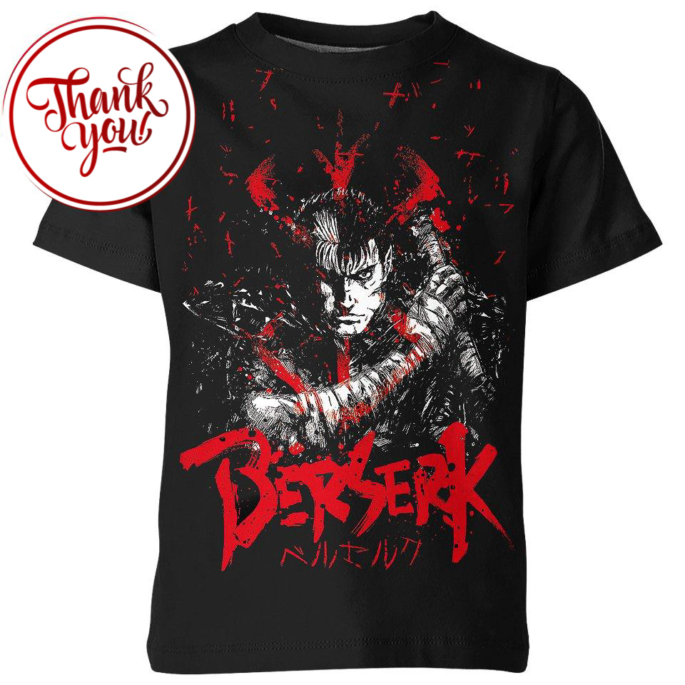 Guts Dark Knight - Berserk 3D Print Unisex T-Shirt