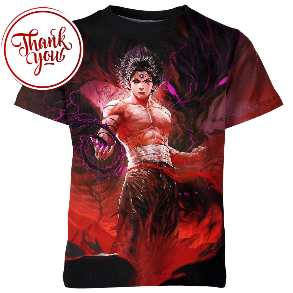Hiei Black Dragon Yu Yu Hakusho 3D Print Unisex T-Shirt