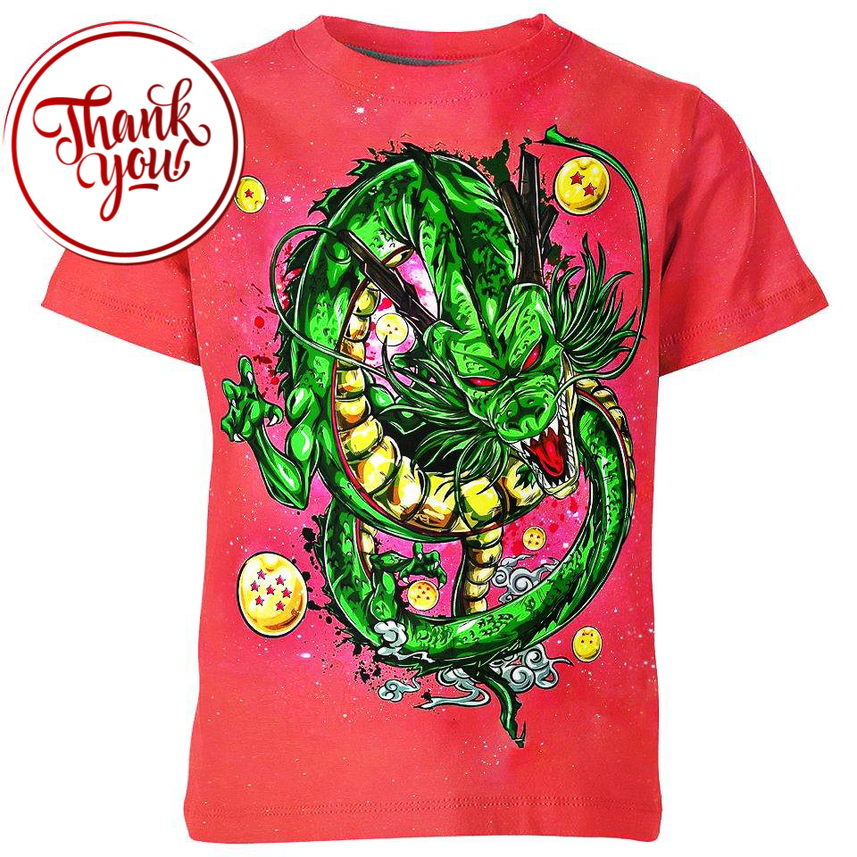 Shenron in Dragon Ball 3D Print Unisex T-Shirt