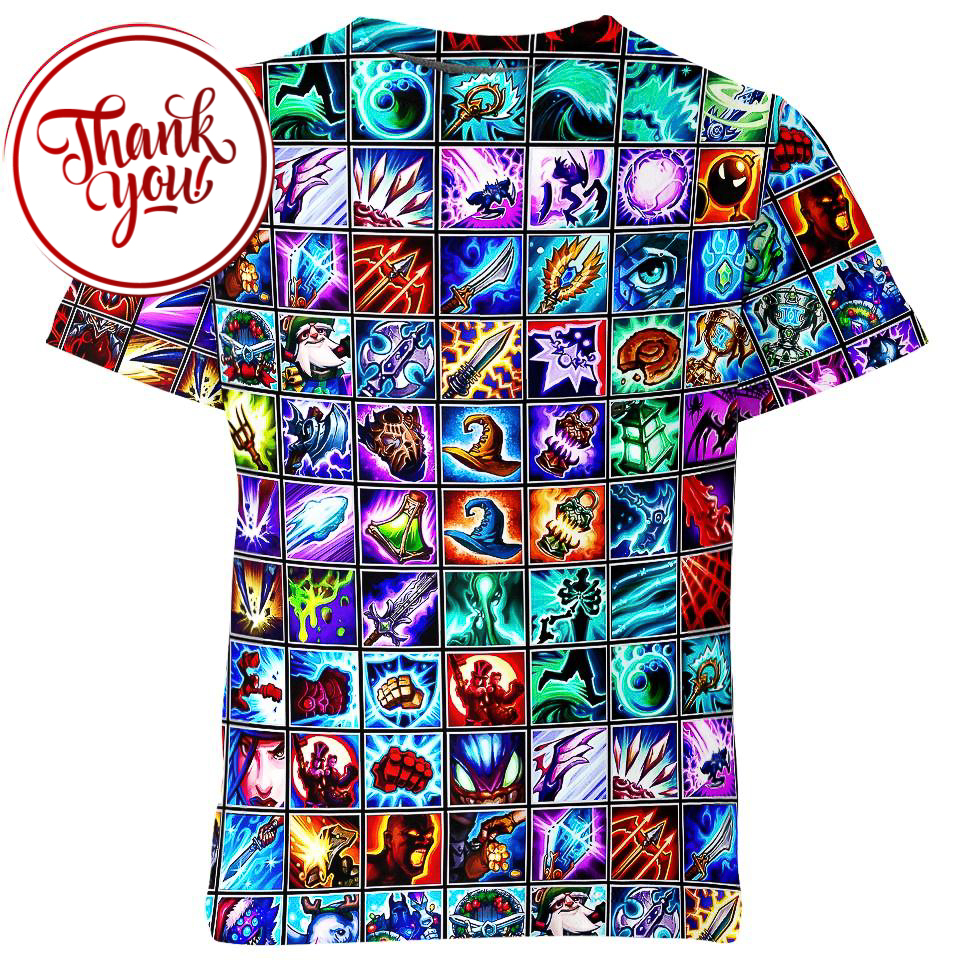 Icons League Of Legends 3D Print Unisex T-Shirt