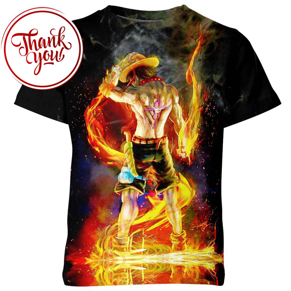 Portgas D. Ace 3D Print Unisex T-Shirt