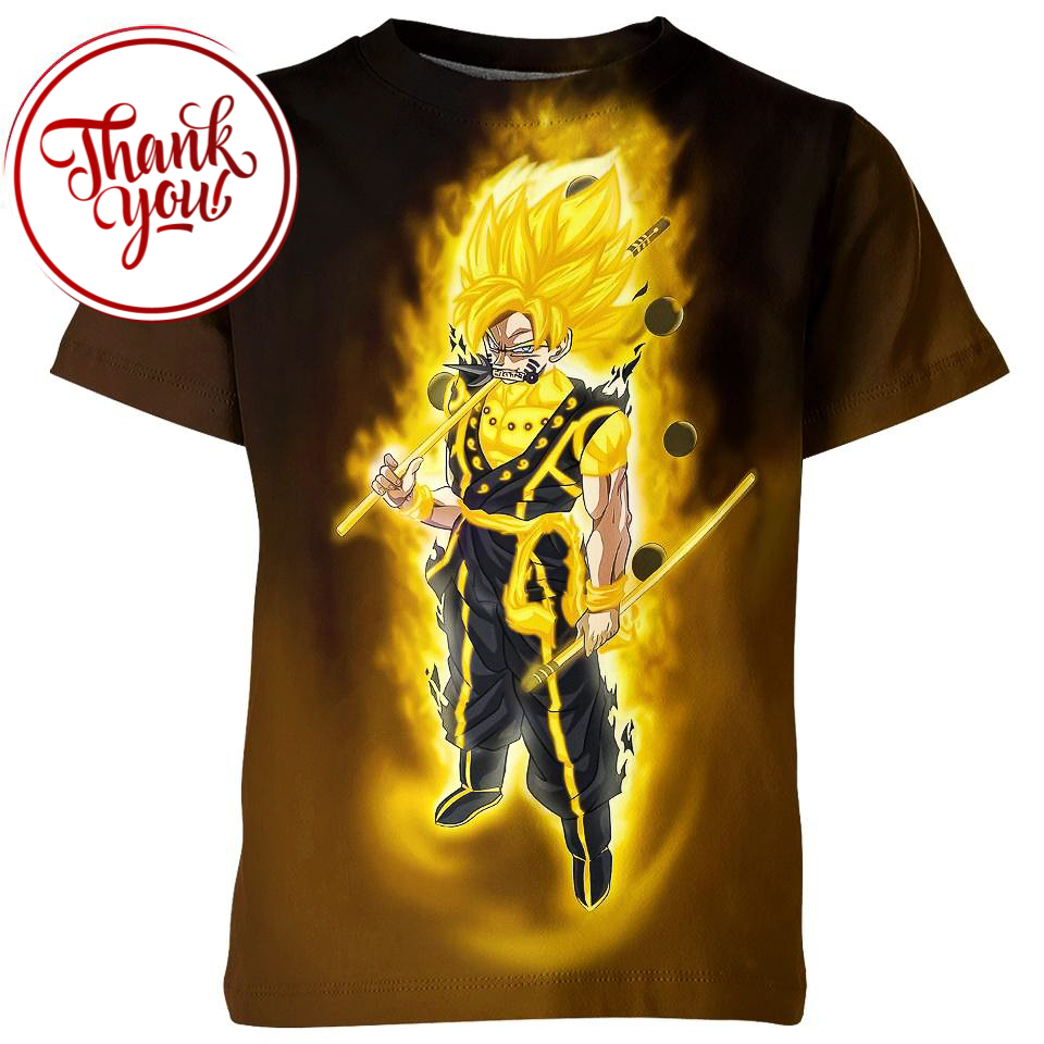 Six Paths Goku 3D Print Unisex T-Shirt