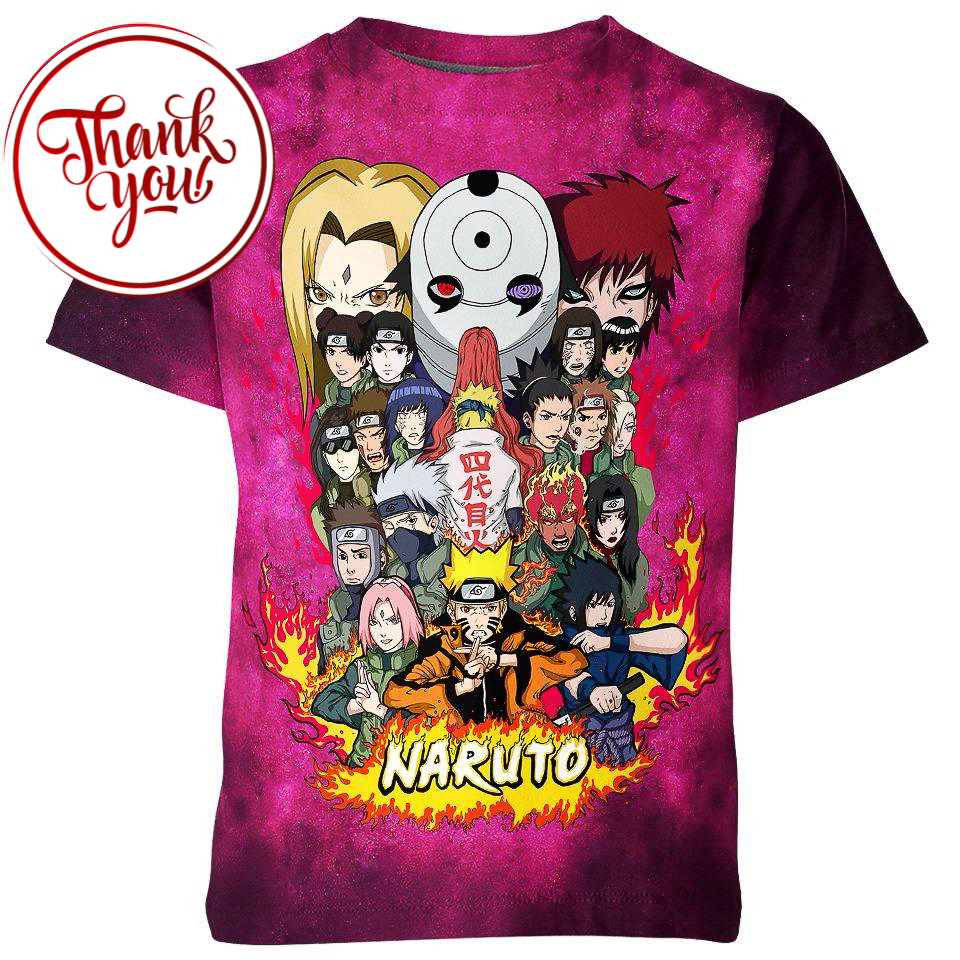 Ninja Naruto 3D Print Unisex T-Shirt