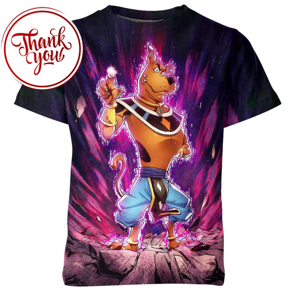 God of Destruction Scooby Doo 3D Print Unisex T-Shirt