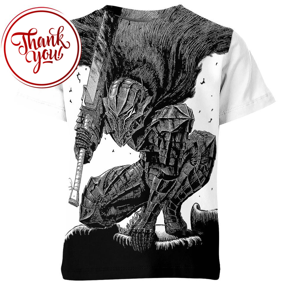 Armored Man Berserk 3D Print Unisex T-Shirt
