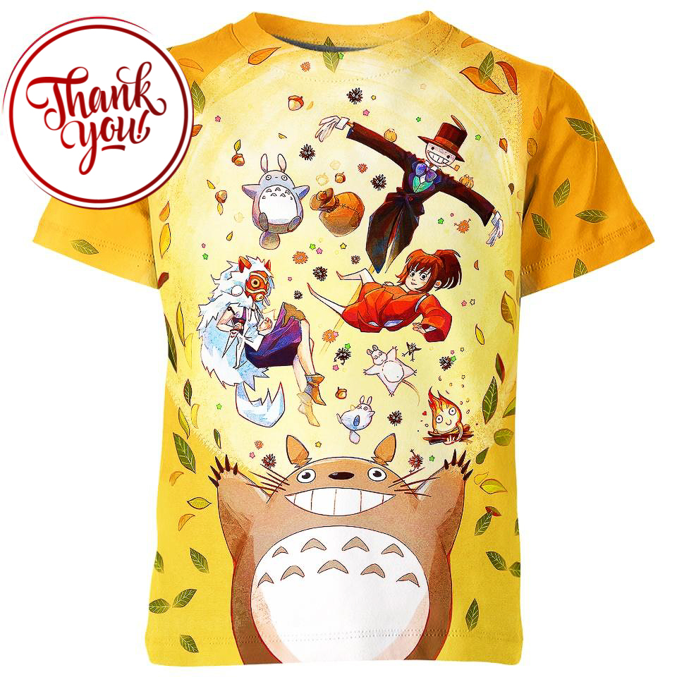 Favorite Time -Studio Ghibli 3D Print Unisex T-Shirt