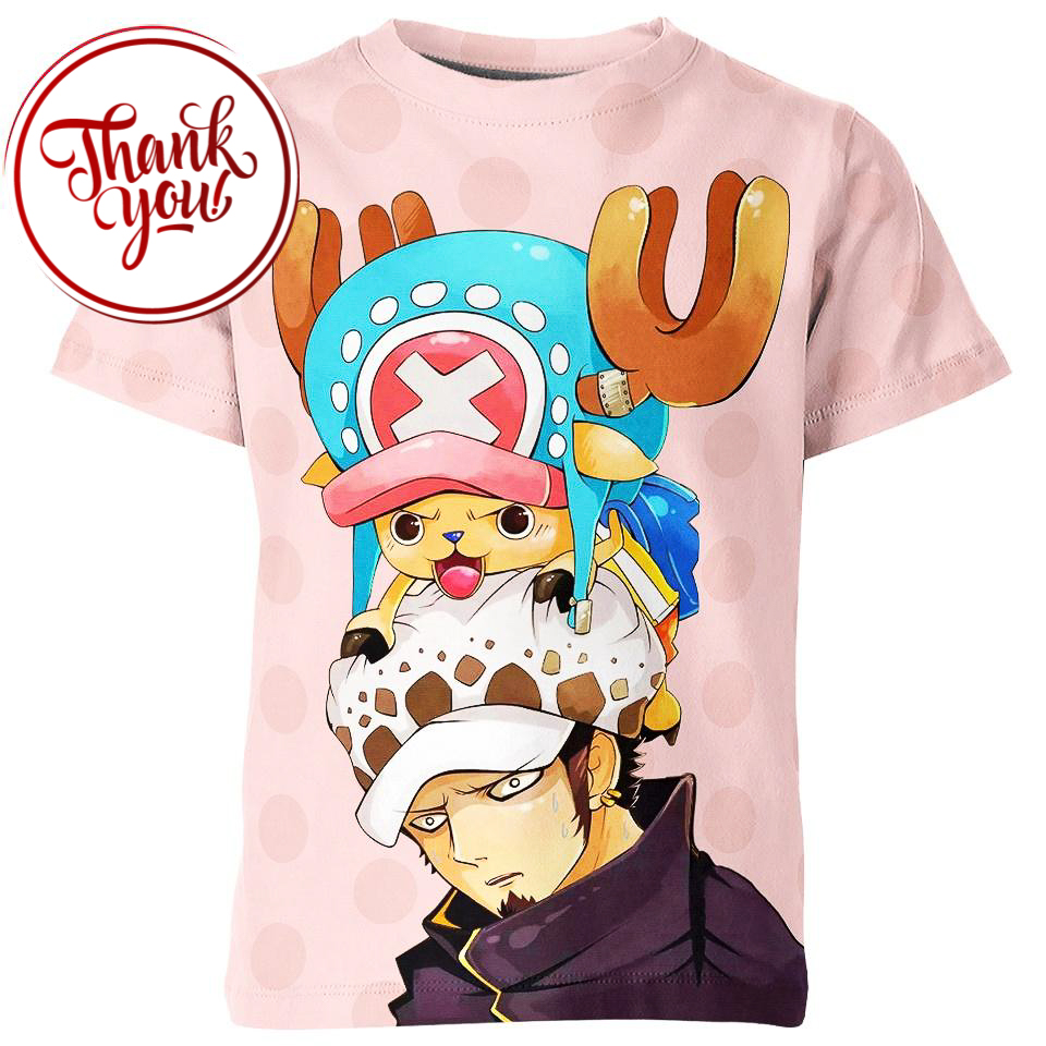 Chopper and Trafalgar Law 3D Print Unisex T-Shirt
