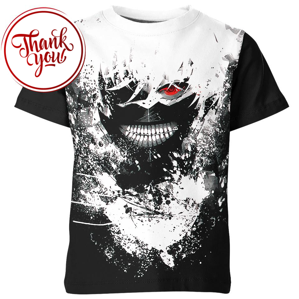 One Side of Ghoul - Ken Kaneki 3D Print Unisex T-Shirt