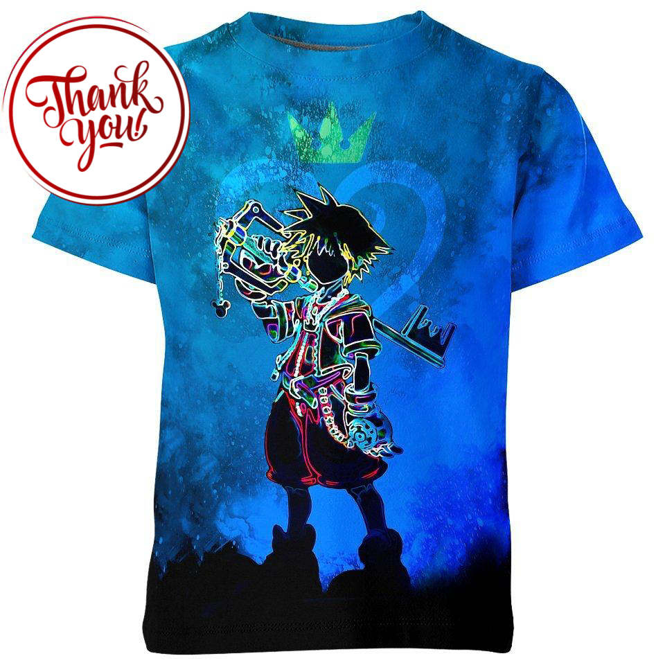 Sora Kingdom Hearts 3D Print Unisex T-Shirt