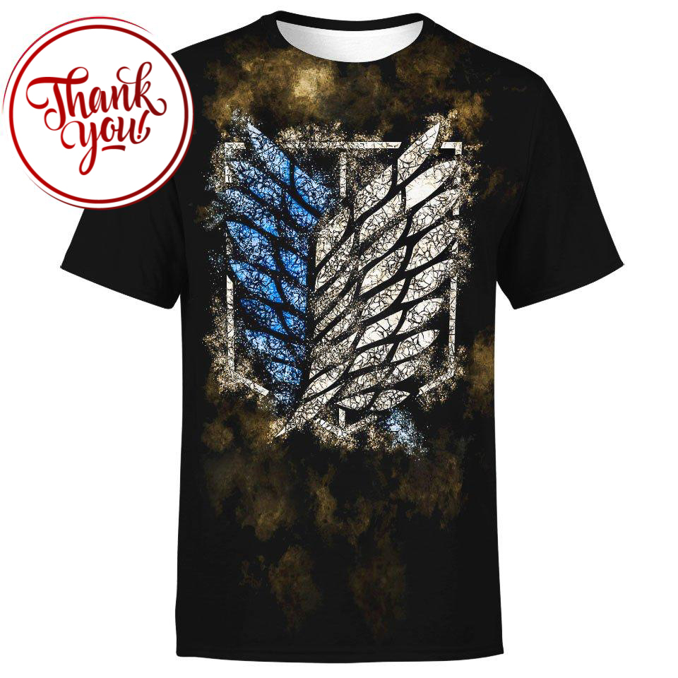 Attack On Titan Scout Regiment 3D Print Unisex T-Shirt