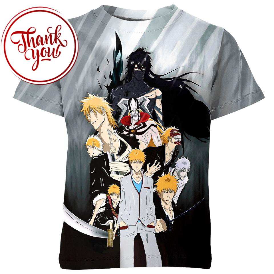 Evolution Of Ichigo 3D Print Unisex T-Shirt