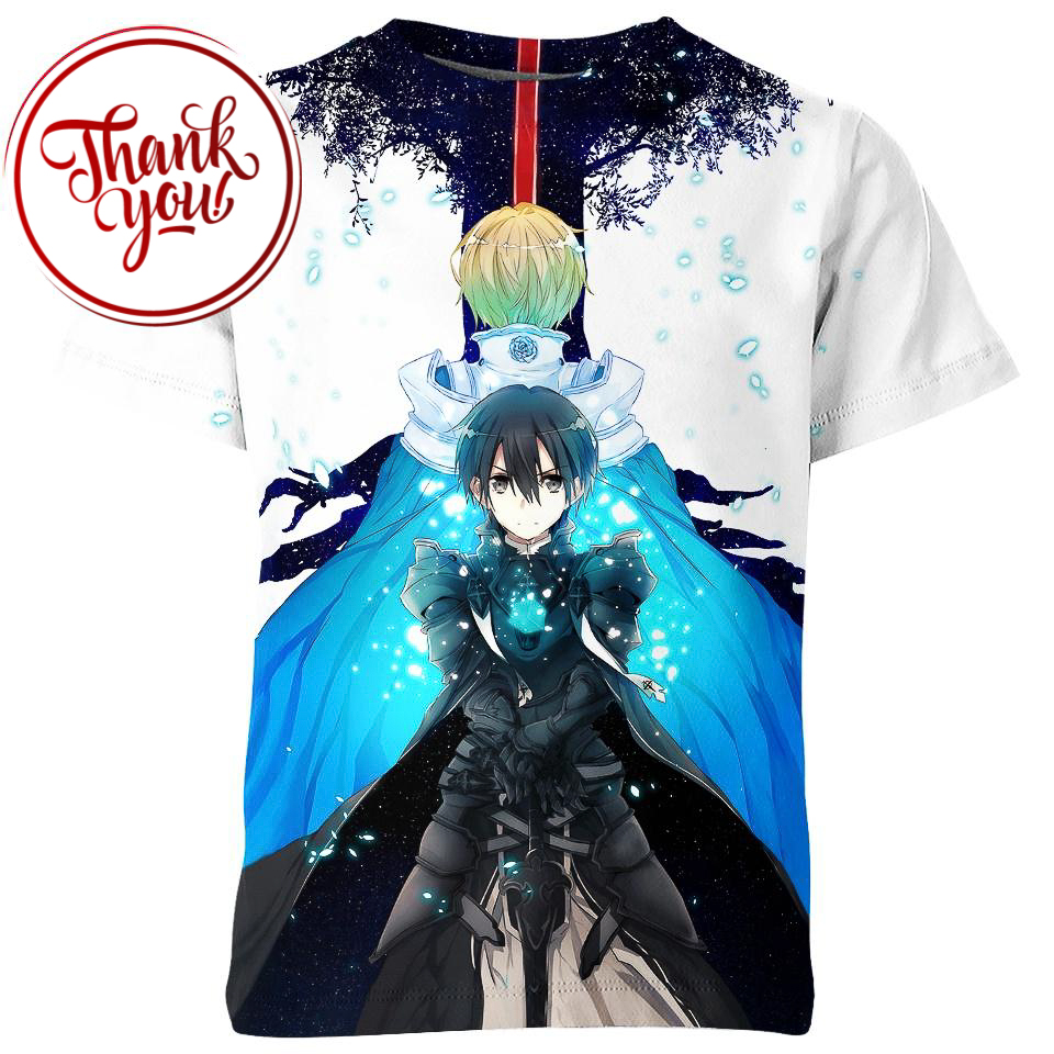 Kirito and Eugeo Sword Art Online 3D Print Unisex T-Shirt