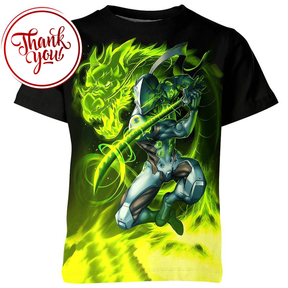 The Dragonblade Genji Overwatch 3D Print Unisex T-Shirt