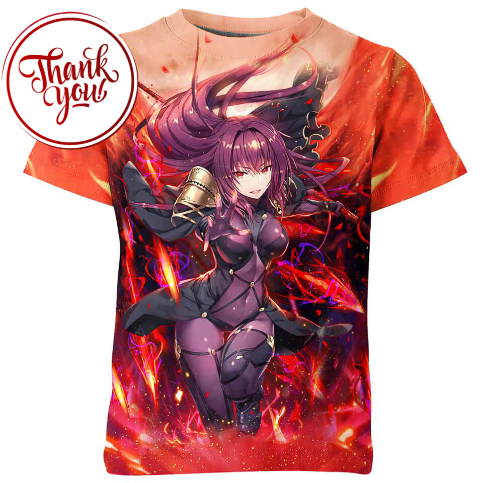 Lancer Fate Anime 3D Print Unisex T-Shirt