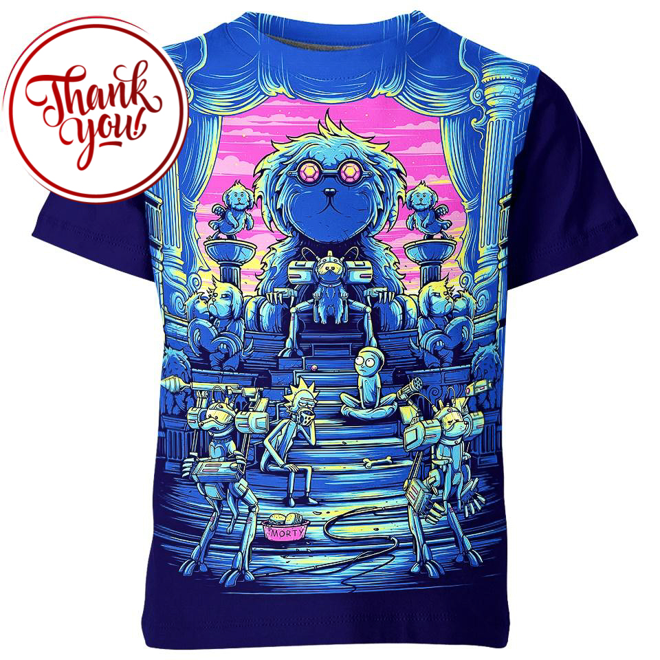 Lawnmower Dog Rick and Morty 3D Print Unisex T-Shirt