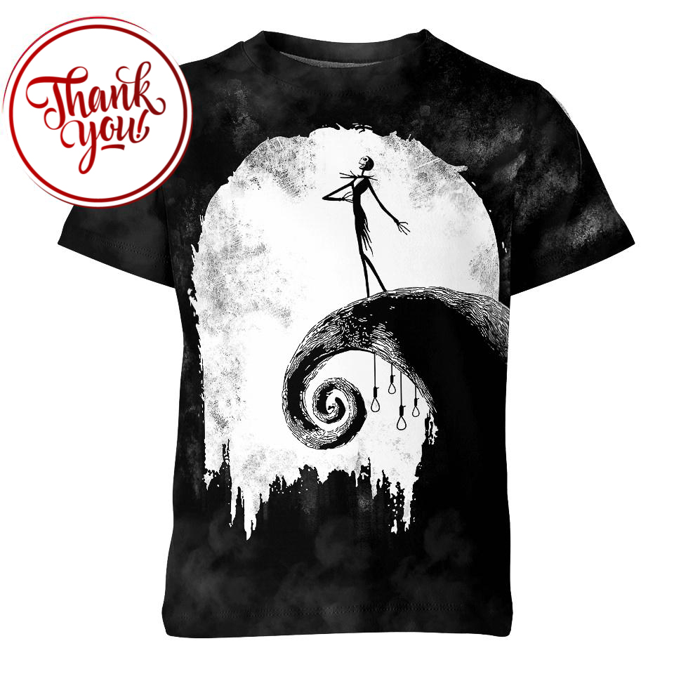 Pumpkin King Jack Skellington 3D Print Unisex T-Shirt