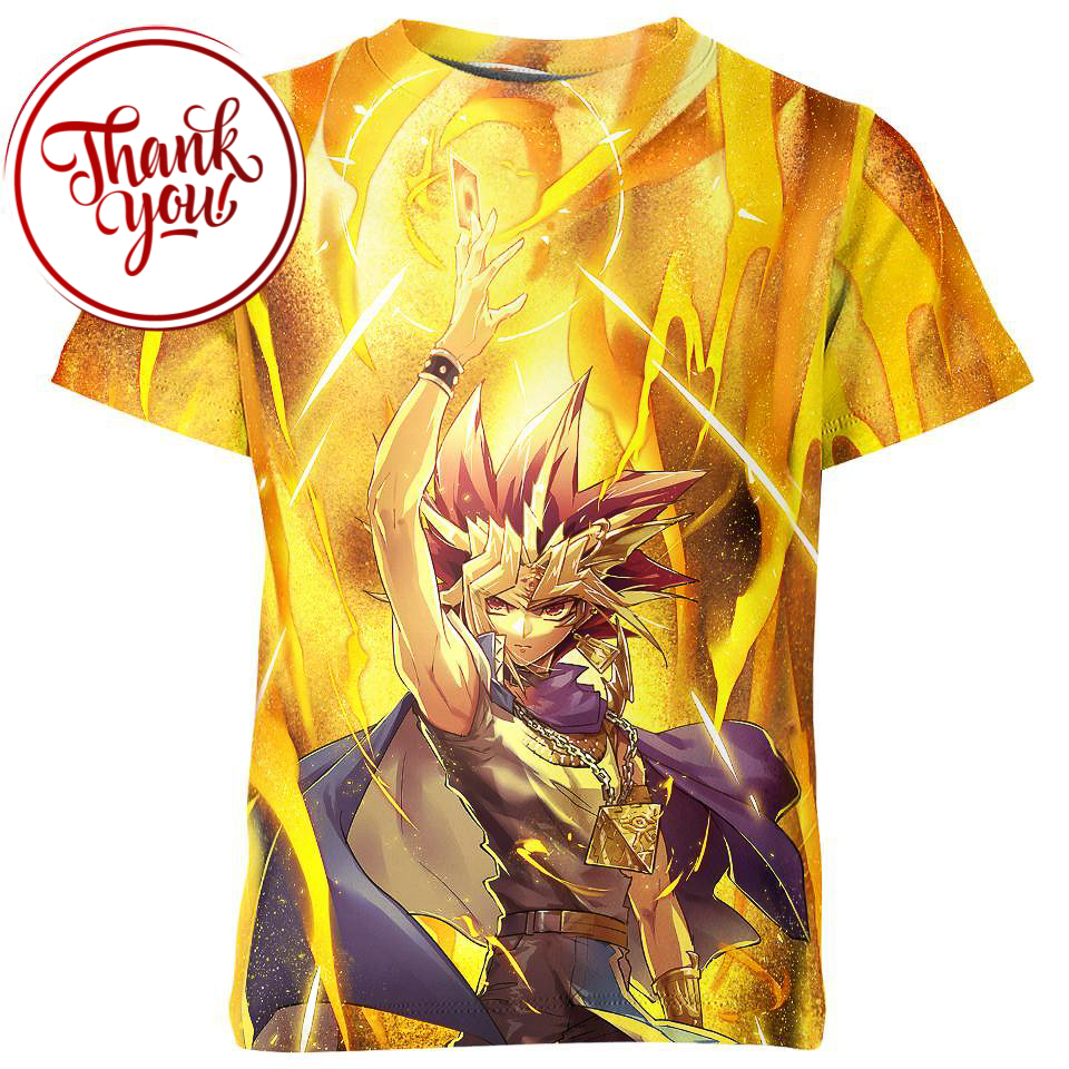 Yugi Mutou Yugioh 3D Print Unisex T-Shirt