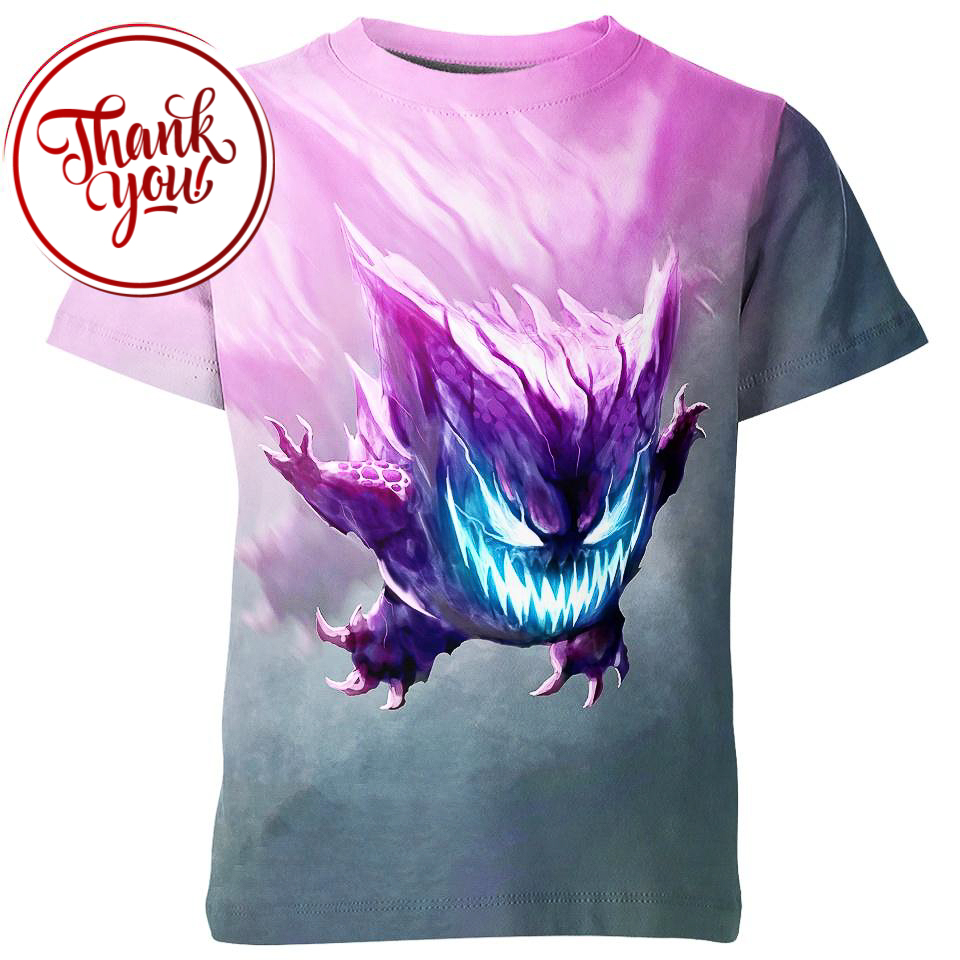 Scary Gengar 3D Print Unisex T-Shirt