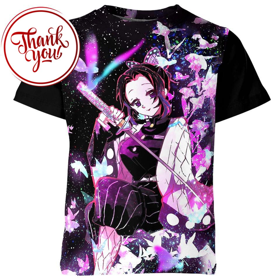 Insect Lord - Kocho Shinobu Demon Slayer 3D Print Unisex T-Shirt