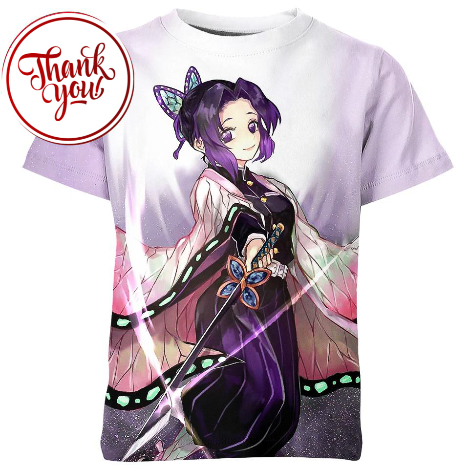 Kocho Shinobu Demon Slayer 3D Print Unisex T-Shirt