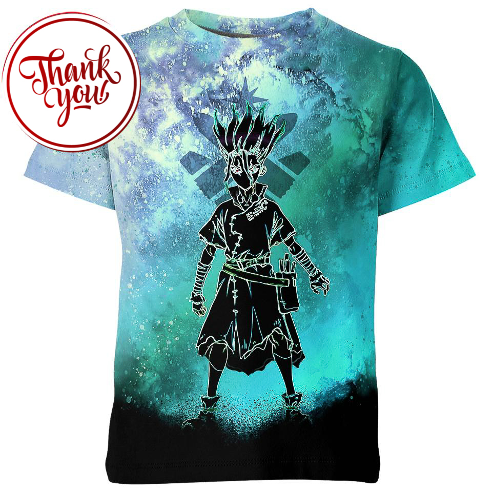 Soul Of Senku Dr Stone Anime 3D Print Unisex T-Shirt