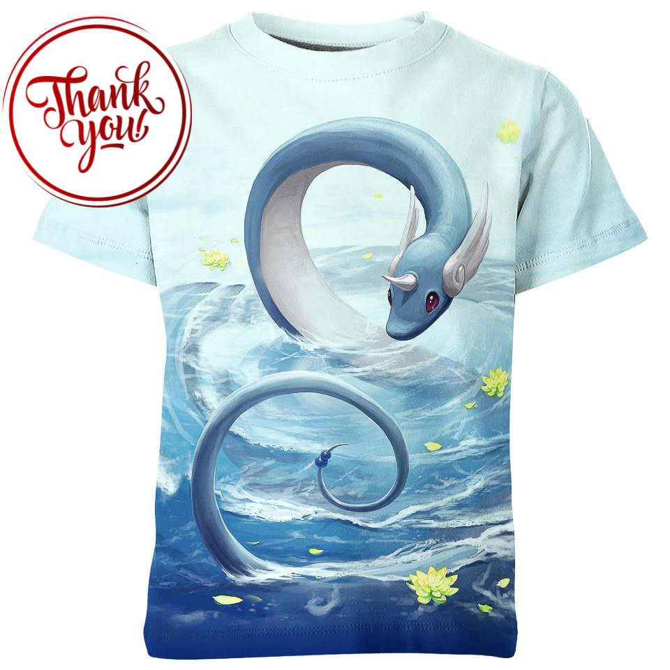 Dragonair Pokemon 3D Print Unisex T-Shirt